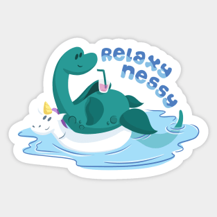 Relaxy Nessie Sticker